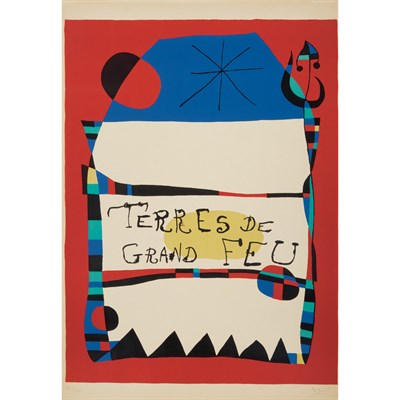 Lot 114 - Joan Miró TERRES DE GRAND FEU (M. 152) Color...