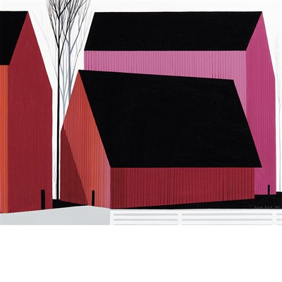 Lot 84 - Eyvind Earle American, 1916-2000 Barn Patterns,...