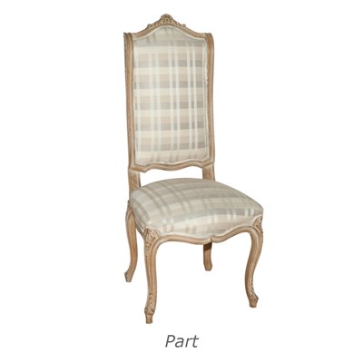 Lot 254 - Set of Six Louis XV Style Painted Dining Chairs