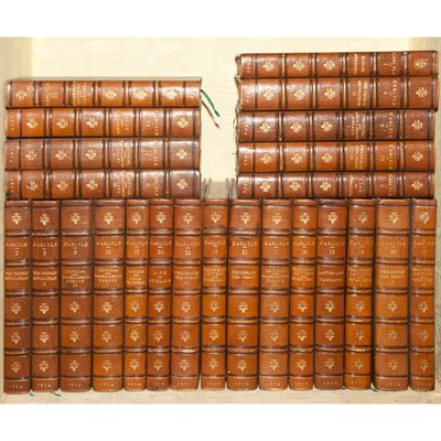 Lot 336 - [FINE BINDINGS] CARLYLE, THOMAS. Works. London:...
