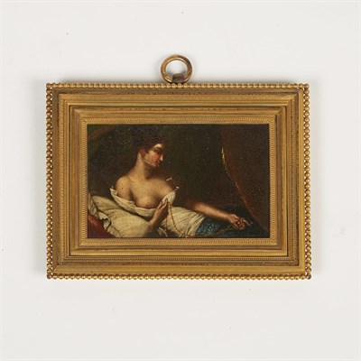 Lot 85 - French School 19th century Le Bijou Oil on...