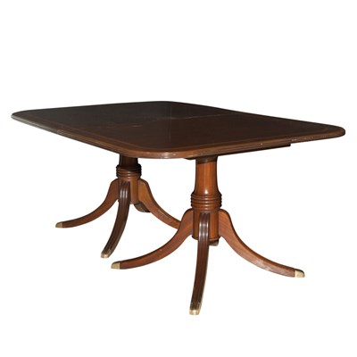 Lot 213 - George III Style Mahogany Double-Pedestal...