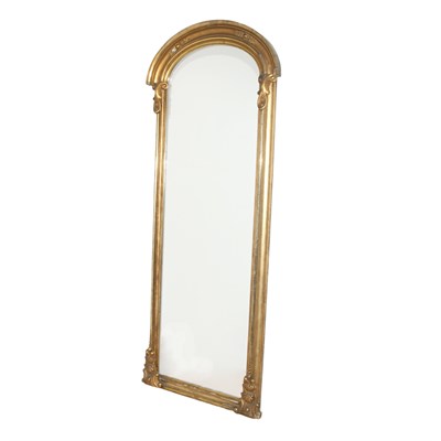 Lot 113 - Empire Style Giltwood Pier Mirror Height 7...