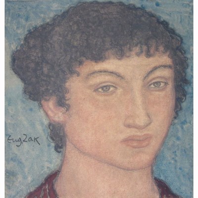 Lot 82 - Eugene Zak Polish, 1884-1926 Portrait of a...