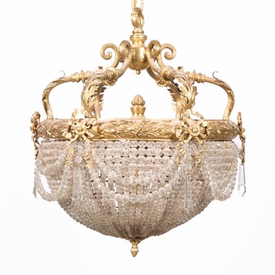Lot 316 - Pair of Louis XVI Style Gilt-Metal and Glass...