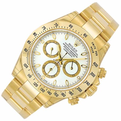 Lot 74 - Gentleman's Gold  'Daytona Cosmograph' Chronograph Wristwatch, Rolex
