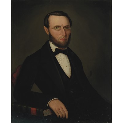 Lot 7 - Ammi Phillips American, 1788-1865 Portrait of...