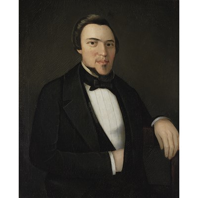 Lot 9 - Ammi Phillips American, 1788-1865 Portrait of...