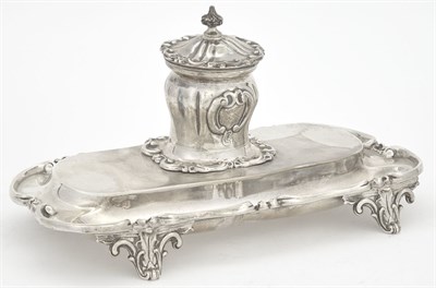 Lot 120 - Victorian Sterling Silver Inkstand Charles...