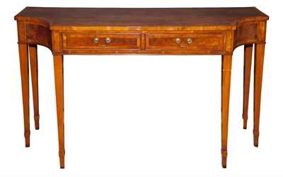 Lot 249 - Pair of George III Style Yewwood Side Tables...