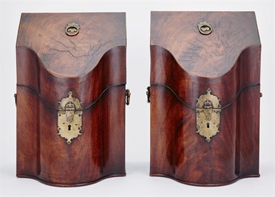 Lot 310 - Pair of George III Brass Mounted Mahogany...