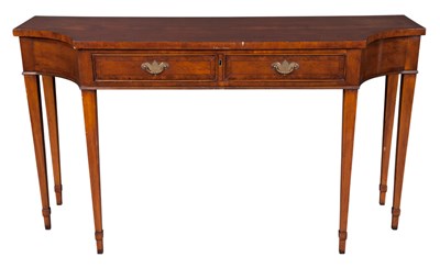 Lot 120 - Pair of George III Style Inlaid Yewwood Side...