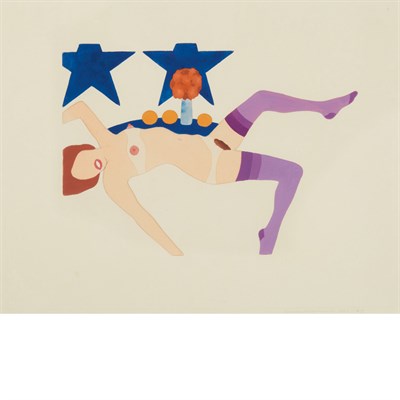 Lot 201 - Tom Wesselmann (1931-2004) EMBOSSED NUDE WITH...