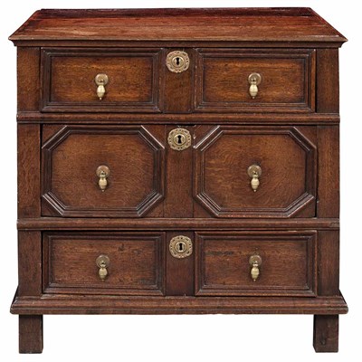 Lot 255 - William III Oak Chest of Drawers Late 17th...