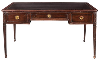 Lot 380 - Louis XVI Style Mahogany Bureau Plat Height 29...