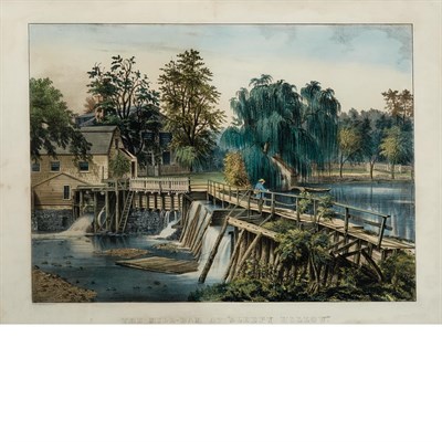 Lot 153 - Currier & Ives. publishers MILL-DAM AT SLEEPY...
