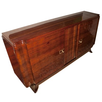 Lot 272 - Art Deco Brass Mounted Rosewood and Mahogany...