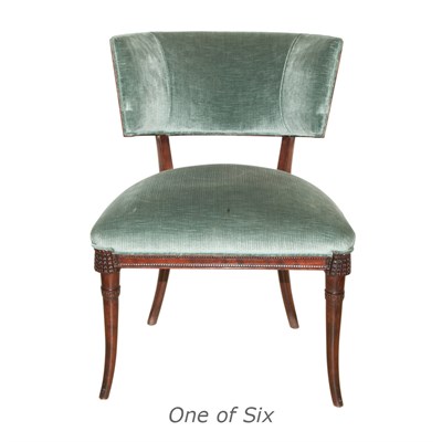 Lot 94 - Set of Six Art Deco Style Rosewood Dining...