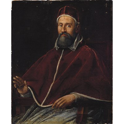 Lot 2 - Italian School 17th Century Portrait of a Pope...
