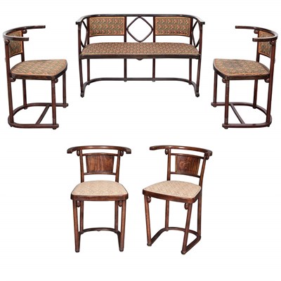 Lot 232 - Josef Hoffmann Austrian, 1870-1956 Settee and...