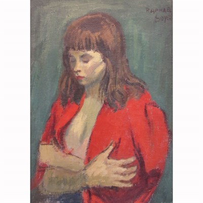 Lot 74 - Raphael Soyer American, 1899-1987 Girl in a...