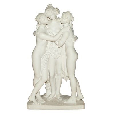 Lot 287 - Composition Figural Group of The Three Graces...