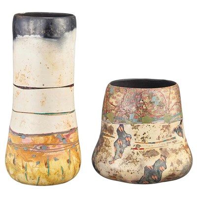 Lot 256 - Bennett Bean American, b. 1941 Two Vases...