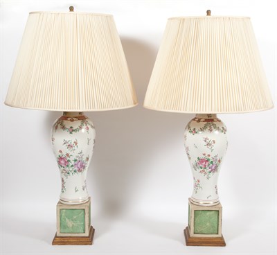 Lot 330 - Pair of Chinese Famille Rose Porcelain Covered...