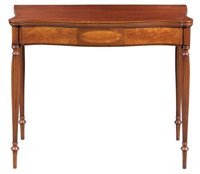 Lot 256 - Federal Mahogany Fold-Over Card Table...