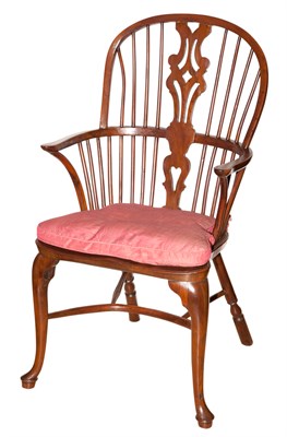 Lot 227 - English Provincial Mahogany Open Armchair;...