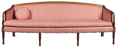 Lot 323 - Federal Style Mahogany Upholstered Settee...