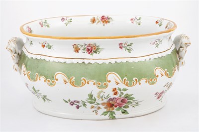 Lot 333 - Ridgway Transfer Decorated Ironstone Footbath...