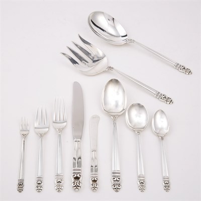 Lot 193 - International Sterling Silver Flatware Service...