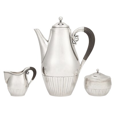 Lot 223 - Georg Jensen Sterling Silver Coffee Service...