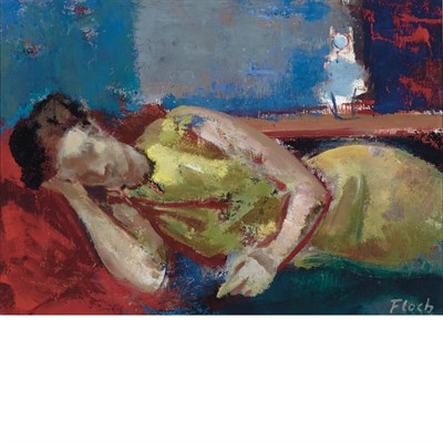 Lot 39 - Joseph Floch Austrian, 1895-1977 Midday Rest...