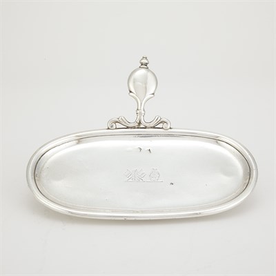 Lot 133 - George II Irish Silver Snuffer Stand Marks...