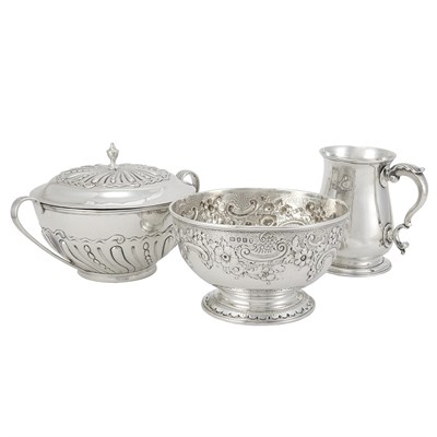 Lot 135 - Group of George III Silver Table Articles...