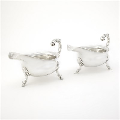 Lot 391 - Pair of English George II Style Silver...