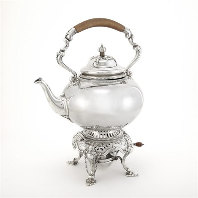 Lot 145 - George V Silver Kettle on Stand Crichton,...