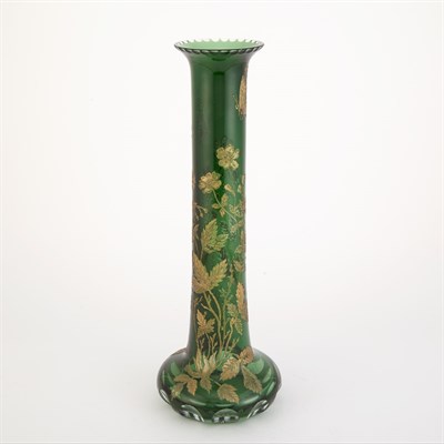 Lot 439 - Bohemian Style Acid Etched and Cut Glass...