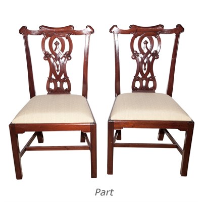 Lot 178 - Set of Ten George III Style Mahogany Dining...