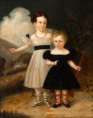 Lot 85 - British School 19th century Two Children in a...