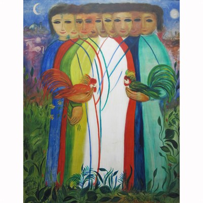 Lot 10 - Feliciano Bejar Mexican/American, 1920-2007 Mi...