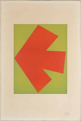 Lot 104 - Ellsworth Kelly (1923-2015) ORANGE OVER GREEN...