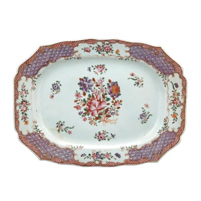 Lot 127 - Pair of Chinese Export Famille Rose Porcelain...