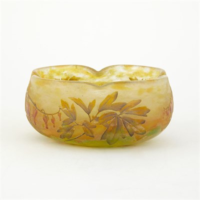 Lot 441 - Daum Art Nouveau Acid Etched and Enameled...