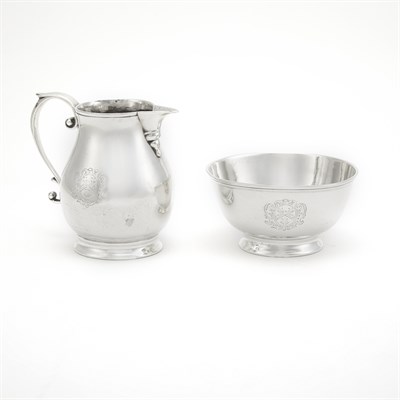 Lot 399 - George II Irish Silver Cream Jug and Sugar...