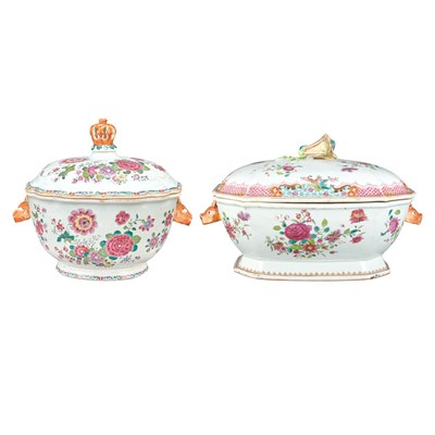Lot 362 - Chinese Export Famille Rose Porcelain Covered...