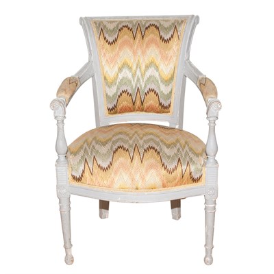 Lot 376 - Directoire Painted Fauteuil