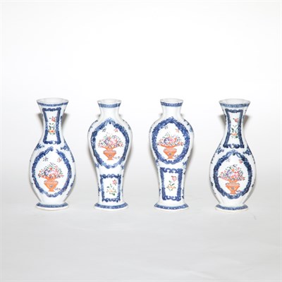 Lot 176 - Set of Four Chinese Export Famille Rose...